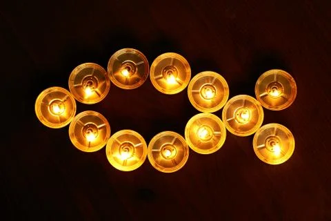 Candle fish Stock Photos