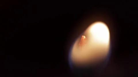 Candle flame blown out Stock Footage 8330644