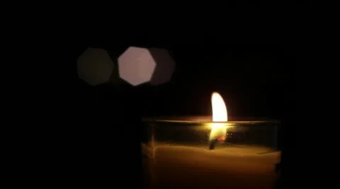 Candle Flame Bokeh 库存影片 12394204