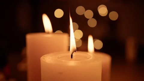 Candle flame bokeh Stock-Footage 272181402