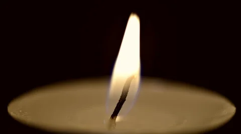 Candle Flame Close-up Stock-Footage 48270079
