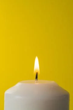 Candle flame close up Stock Photos