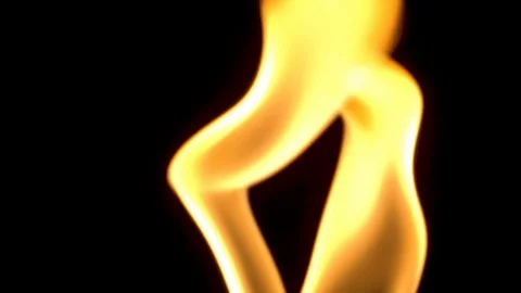 Candle flame close up, slow motion Stock Footage 82631376