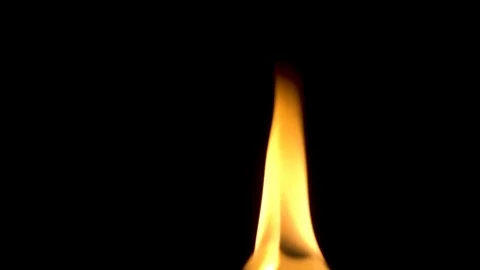 Candle flame close up, slow motion Stock Footage 82631437