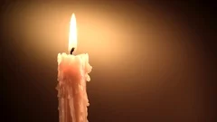 Close-up of burning candle with melting wax png download - 1464