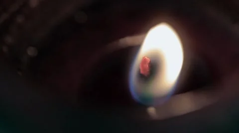 Candle Flame Closeup Stock Footage 8330217