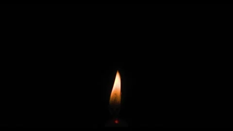Candle flame in darkness Stock-Footage 328249464