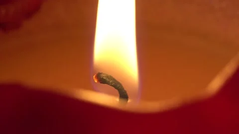 A candle flame - detail 스톡 동영상 164992582