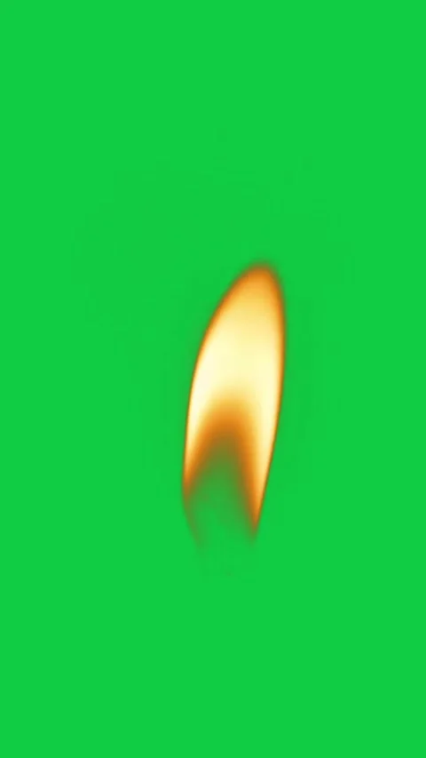 Candle Flame Fire Burning Green Screen Vertical Overlay Effect 库存影片 340298191