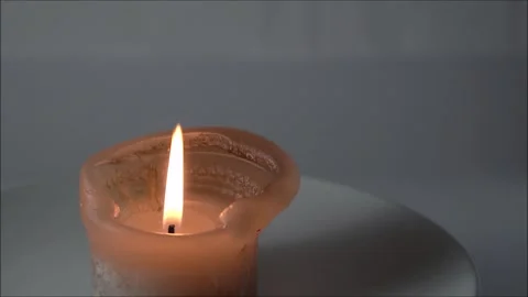 Candle flame fire decoration christmas light Stock Footage 288220599