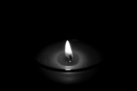 Candle flame fire Stock Photos