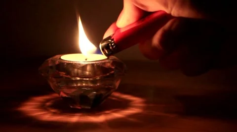 Candle flame Stock Footage 8509953