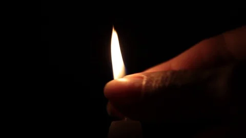 Candle Flame Stock Footage 121393500