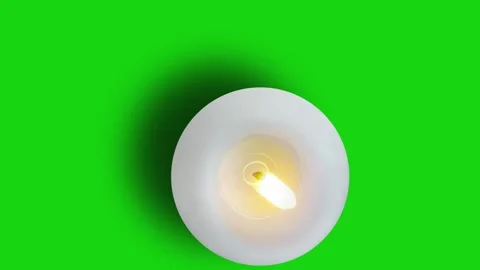 Candle Flame on green screen background. The candle burns with a soft yello.. Stock Footage 264137856