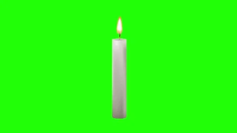 Candle Flame Green Screen Background Video stock 337197544