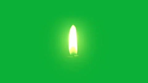 Candle flame on greenscreen background Stock-Footage 262299010