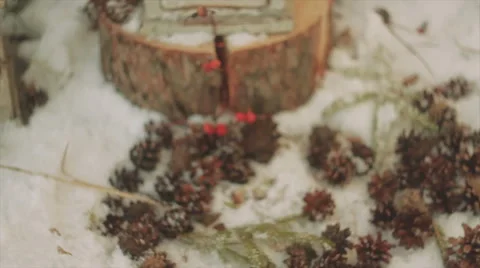 Candle Flame Inside a Lantern Blowing With Wind Stock Footage 62055550