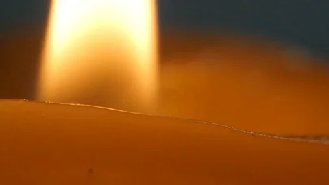Candle flame macro Stock Footage 69119832