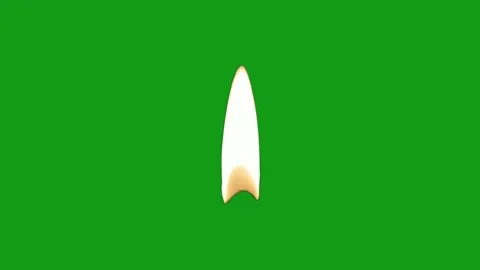 Candle flame motion graphics with green screen background Stock Footage 132086883