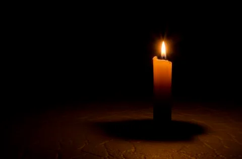 Candle, flame. Stock Photos