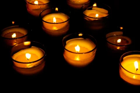 Candle flame Stock-Fotos