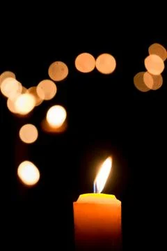 Candle flame Stock Photos