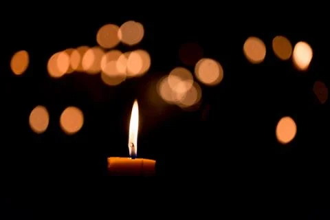 Candle flame Stock Photos