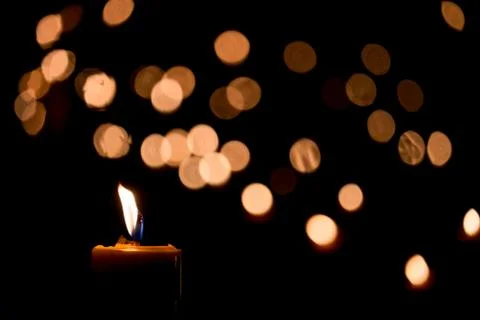 Candle flame Stock Photos