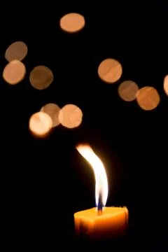 Candle flame Stock Photos