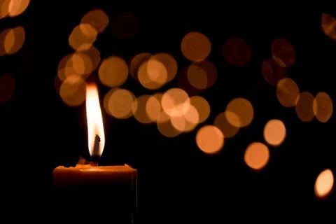 Candle flame Stock Photos