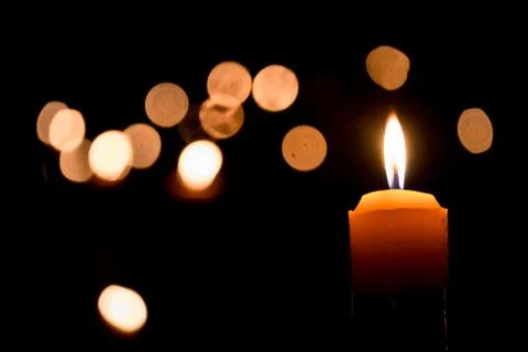 Candle flame Stock Photos