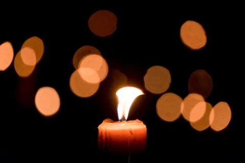 Candle flame Stock Photos