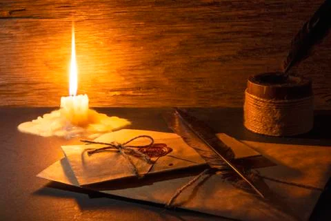 Candle flame. Stock Photos