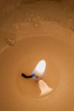Candle flame Stock Photos