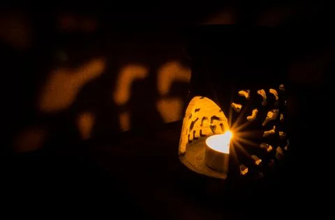 Candle flame Stock Photos