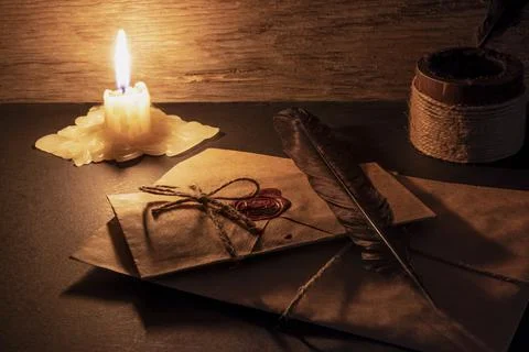 Candle flame. Stock Photos