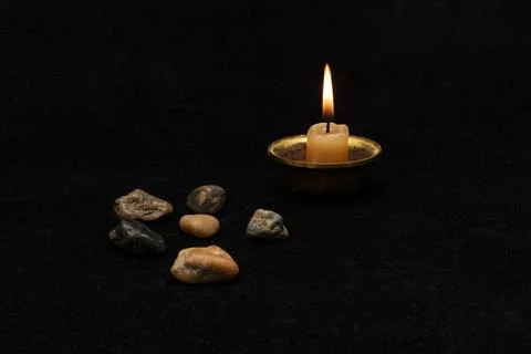 Candle flame. Stock Photos