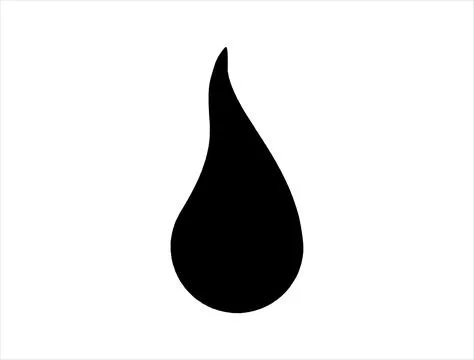 Candle flame silhouette vector art Stock Illustration