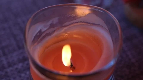 Candle. Flame. Slow motion. Stock Footage 276626673
