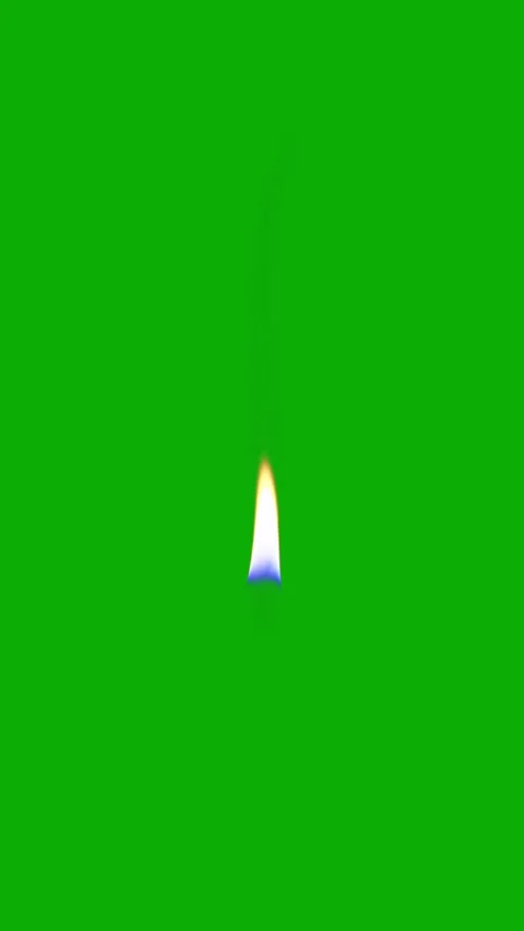 Candle Flame - Vertical Seamless Loop Green Screen Background 4K 24p Stock Footage 345087264