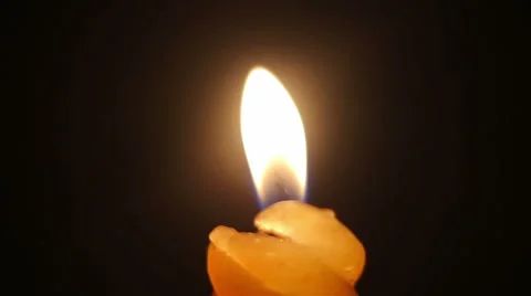 A candle flame in the wind Stock-Footage 59182575