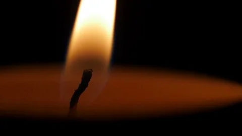 Candle flame on the wind Stock Footage 69122490