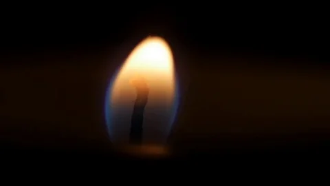 Candle flame on the wind Stock Footage 69122506