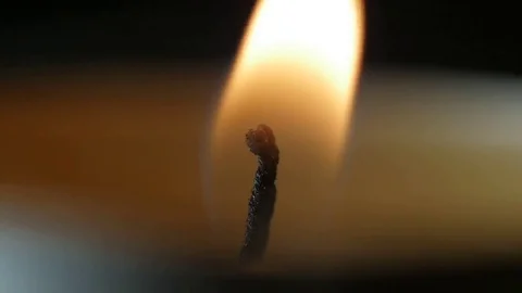 Candle flame on the wind Stock Footage 69122528