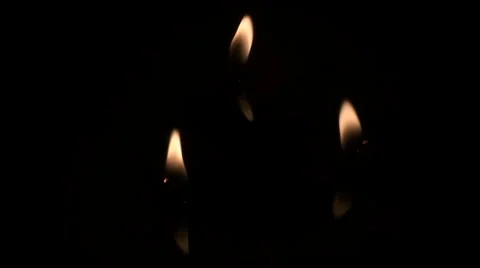 Candle flames Video stock 989299