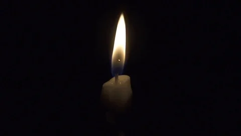 Candle flickering close up Stock Footage 101072438