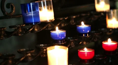 Candle Stock Footage 34497321