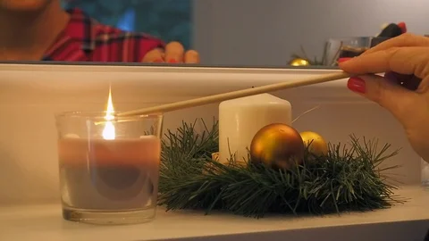 Candle Stock Footage 102997691