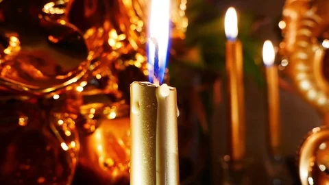 Candle Stock Footage 123559491