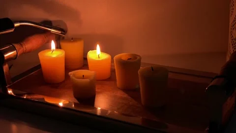Candle Stock Footage 136868984